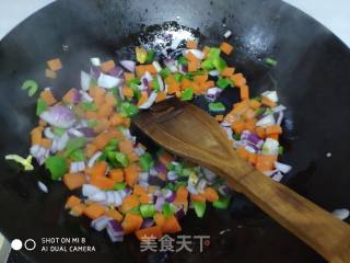 Vegetable Egg Fried Rice recipe