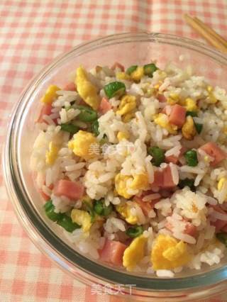 Luncheon Meat and Egg Fried Rice recipe