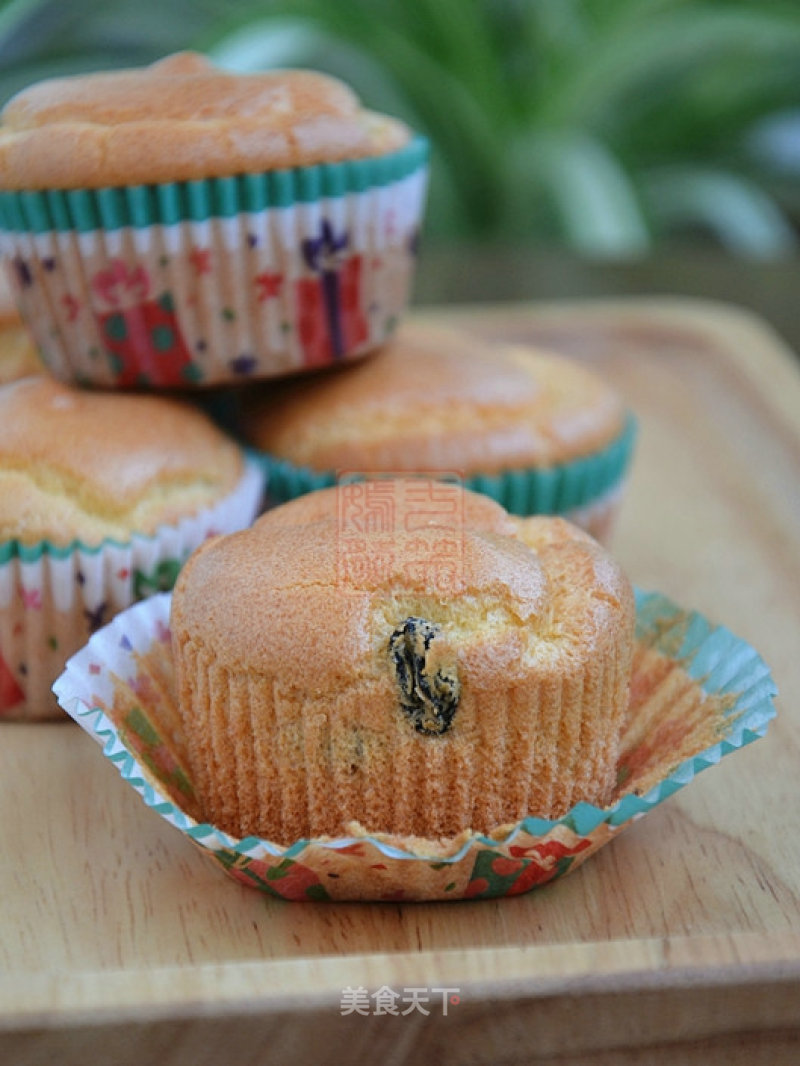 #aca烤明星大赛#raisin Cupcakes recipe
