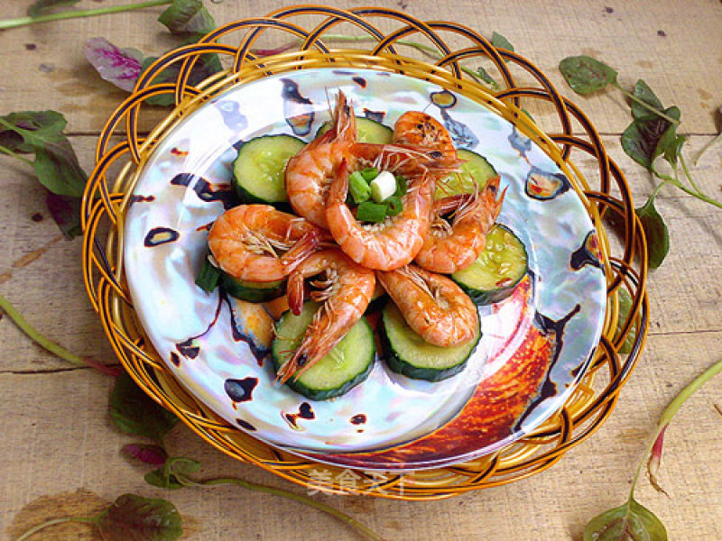Prawns Cucumber Sesame Oil Pops recipe