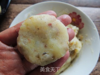 Onion Bacon Potato Cake recipe