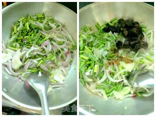 Fried Fungus with Garlic Moss and Onion recipe