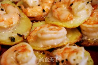 Potato Cheese Baked Shrimp recipe