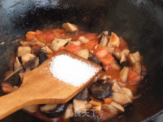 Stewed Mushrooms with Tomato recipe