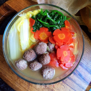 Baby Vegetable Beef Ball Soup recipe