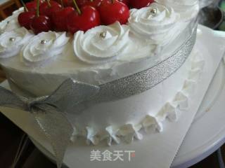 #四session Baking Contest and It's Love to Eat Festival# Cherry Butter Birthday Cake recipe