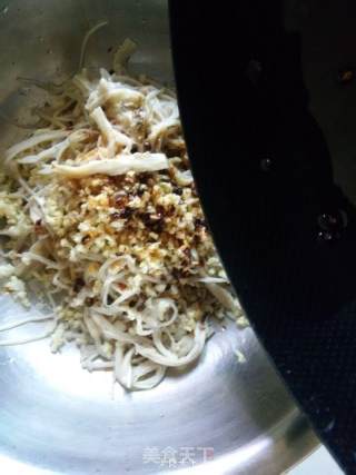 Enoki Mushrooms with Shallot Oil recipe