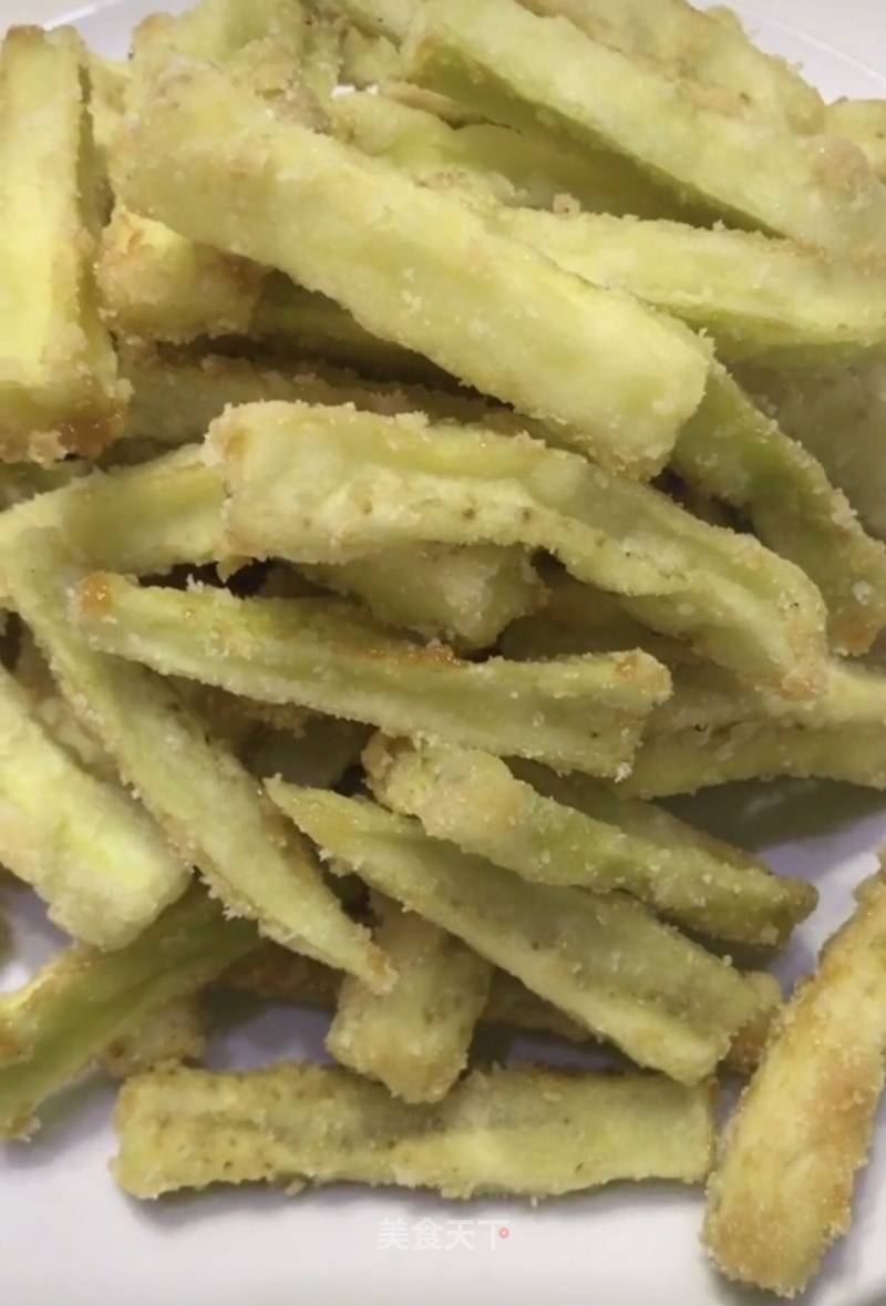 Cheese Baked Eggplant Strips recipe