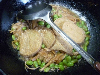 Roasted Vegetarian Chicken with Edamame and Bamboo Shoots recipe