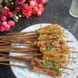 Home-cooked Delicious Barbecue-----grilled Tofu Skewers recipe