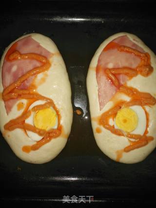 Salad Dressing Egg Ham Bread recipe