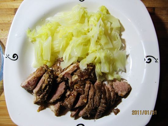 Garlic Mixed with Meat recipe