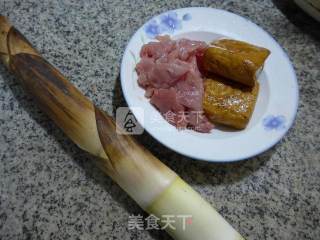 Stir-fried Leishan with Shredded Pork recipe