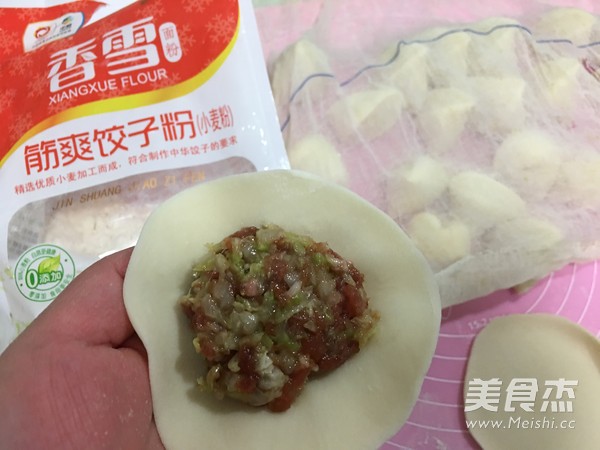 Xiangxue Flour Steamed Noodle Pork and Cabbage Dumplings recipe