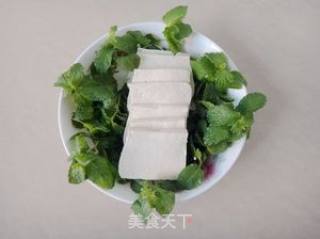 One Bite Down and Full of Fragrant Teeth-mint Mixed Tofu recipe