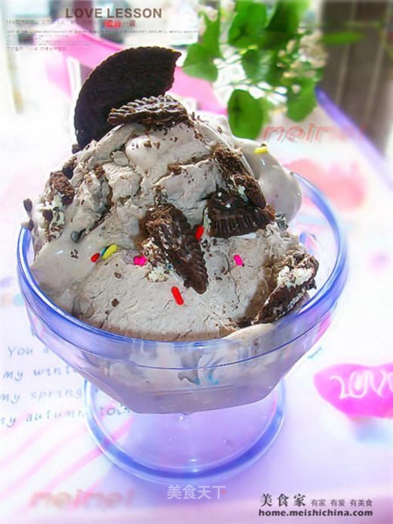 Enjoy Time in The Summer Afternoon @@first Time Making Ice Cream is Very Successful~~ Oreo Ice Cream recipe