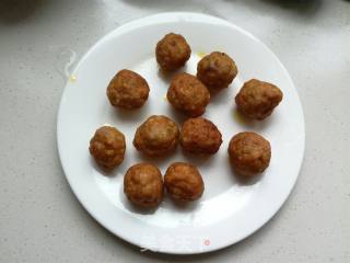Spinach Soup with Water Chestnut Meatballs recipe