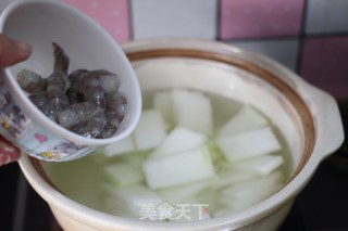 【winter Melon and Shrimp Soup】 recipe