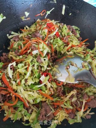 Stir-fried Cabbage and Minced Pork Vermicelli recipe