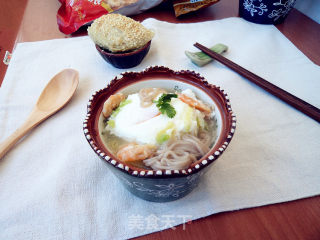 Egg Soba Soup recipe