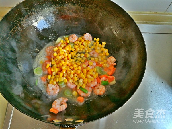 Fried Rice Cake with Shrimp recipe