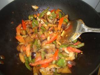 Fried Eggplant Spicy recipe