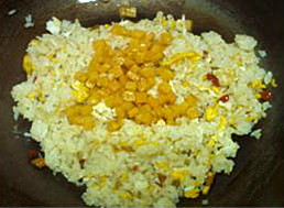 Pumpkin Egg Fried Rice recipe