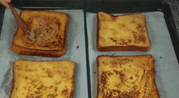 Kuaishou Marshmallow Toast, The Magic Weapon for Bear Children recipe