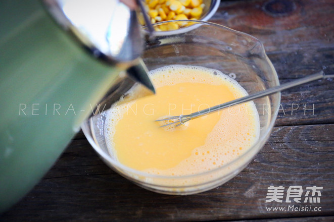 Shrimp Corn Steamed Egg recipe