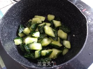 Vegetarian Fried Cucumber recipe