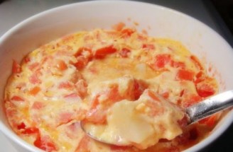 Steamed Custard with Tomato and Yam recipe