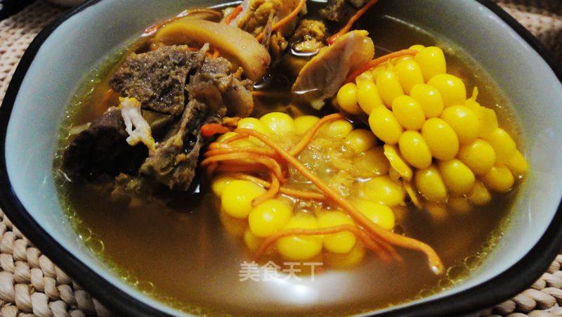 Cordyceps Flower Corn Pork Ribs Soup recipe