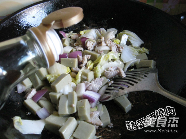 Stir-fried Mung Bean Jelly recipe