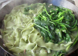 Beef Spinach Noodles recipe