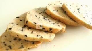 #aca烤明星大赛#five-spice Black Sesame Cookies recipe