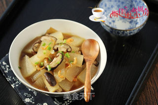 Grilled Winter Melon with Shiitake Mushrooms recipe