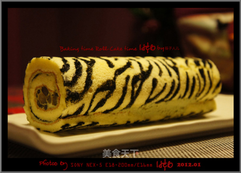 [my Baking Time] is It Wild or Elegant? ---zebra Pattern Cake Roll recipe