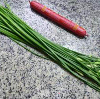 Ham Sausage, Chives and Potato Shreds recipe