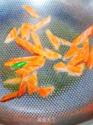 Stir-fry with Green Pepper, Oyster Mushroom and Carrot recipe