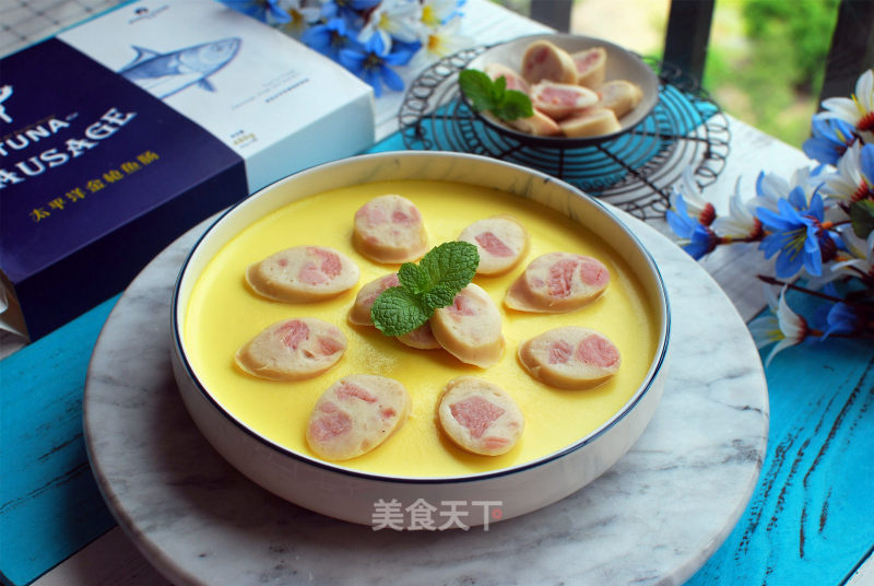 Steamed Egg with Tuna Intestines