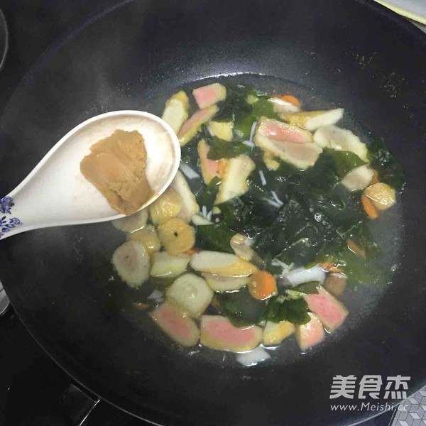 Fish Ball Miso Soup recipe