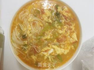 Tomato and Egg Noodle Soup recipe