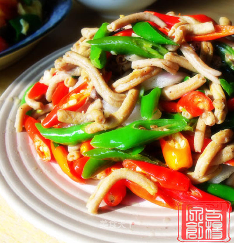 Private Spicy Fried Duck Intestines recipe