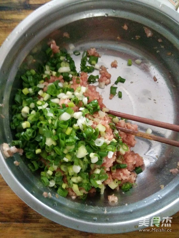 Leek Pork Dumplings recipe