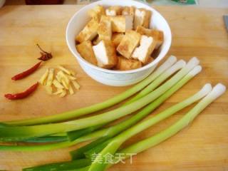 Homemade Tofu with Scallions recipe