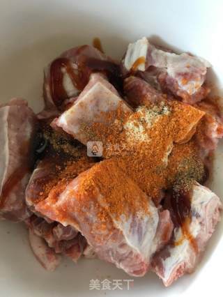 #aca烤明星大赛#cumin Pork Ribs Roasted Potatoes recipe