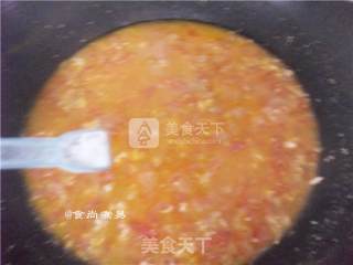 Double Egg Soup with Tomato Minced Meat recipe