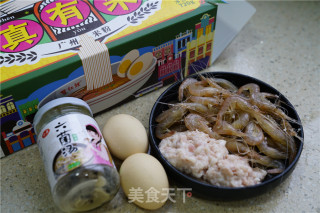 White Shrimp and Egg Soup Noodle recipe