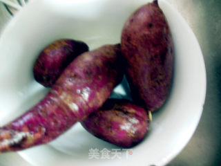 Purple Sweet Potato and Glutinous Rice recipe