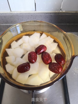 #秋季令正当食#——pear Soup with Rock Sugar and Red Dates recipe